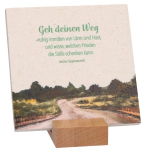 Natursteintafel - Geh deinen Weg