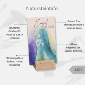Natursteintafel - Engel des Trostes