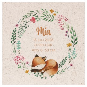 Natursteinrelief zur Geburt