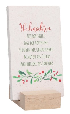 Natursteintafel - Weihnachten