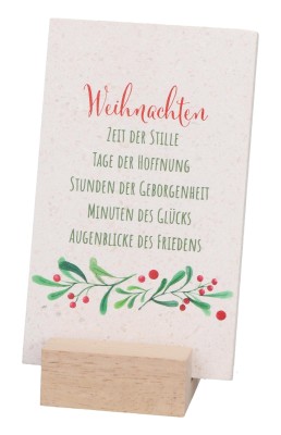 Natursteintafel - Weihnachten