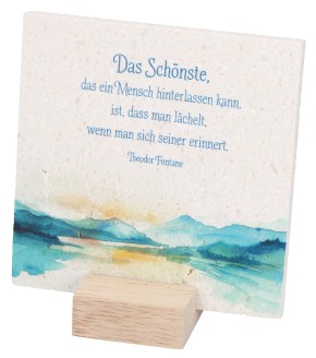 Natursteintafel - Unvergessen