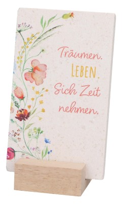 Natursteintafel - Achtsamkeit