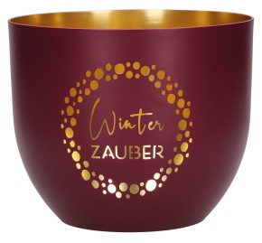 Metallwindlicht - Winterzauber