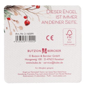 Engelfigur aus Metall - Alles Liebe