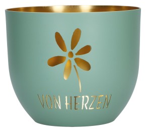 Metallwindlicht - Von Herzen