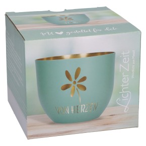 Metallwindlicht - Von Herzen