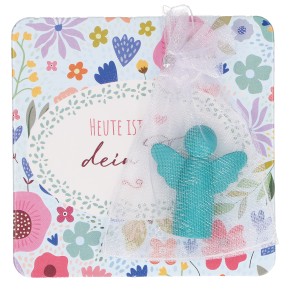 Engelfigur aus Metall - Heute ist dein Tag