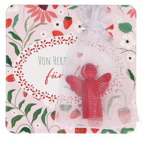 Engelfigur aus Metall - Von Herzen für dich