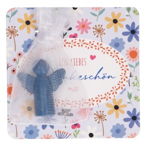 Engelfigur aus Metall - Ein liebes Dankeschön