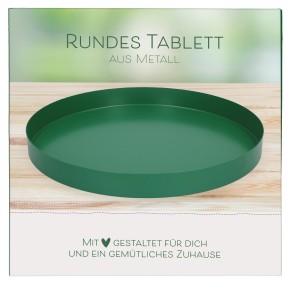 Tablett aus Edelstahl
