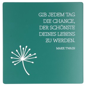Edelstahltafel - Die Chance