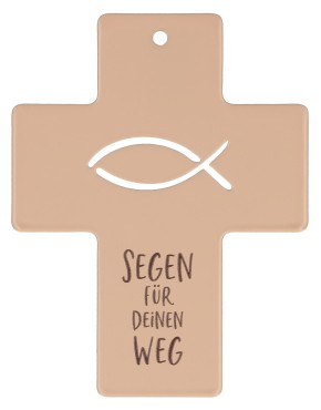 Symbolkreuz aus Metall - Segen für deinen Weg