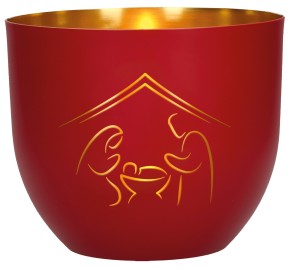 Windlicht aus Metall - Gesegnete Weihnachten