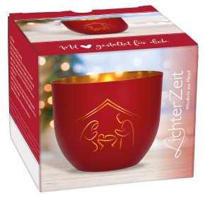 Windlicht aus Metall - Gesegnete Weihnachten
