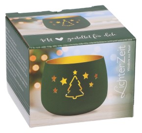 Metallwindlicht - Weihnachten