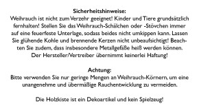 Geschenkset - Weihrauch der Weihnacht