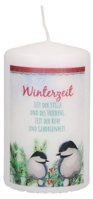 Stumpenkerze - Winterzeit