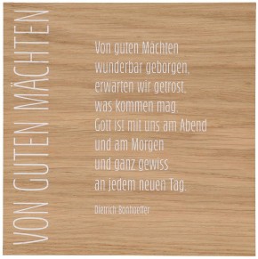 Holztafel aus Eiche - Von guten Mächten