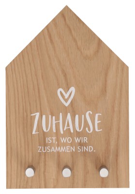 Schlüsseltafel aus Eichenholz - Zuhause