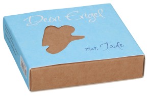 Geschenkset - Dein Engel zur Taufe hellblau