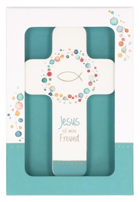 Kinderholzkreuz - Jesus ist mein Freund