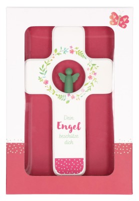 Kinderholzkreuz - Dein Engel beschütze dich