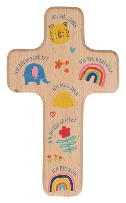 Kinderholzkreuz - Affirmationen