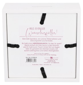 Bilderrahmen-Spardose - Wunscherfüller