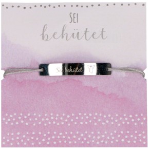 Textil-Armband - Sei behütet