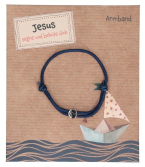 Textil-Armband - Jesus segne und behüte dich