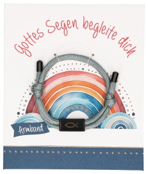 Textil-Armband - Gottes Segen begleite dich