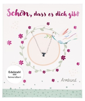 Edelstahl-Armband - Schön, dass es dich gibt