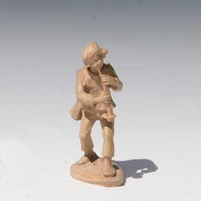 Krippenfigur Junge mit Flöte