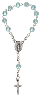 10er Rosenkranz - hellblau