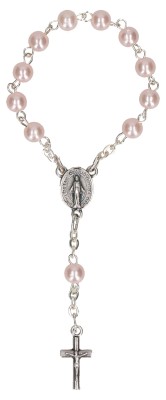 10er Rosenkranz - rosa