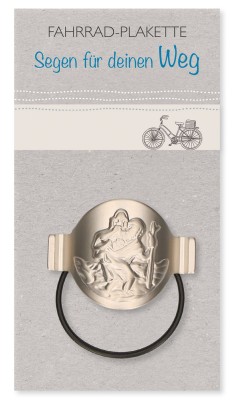 Fahrrad-Plakette Christophorus