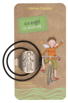 Fahrrad-Plakette - Ein Engel für deinen Weg