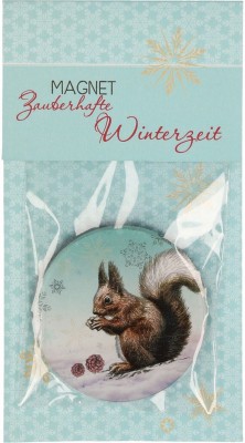 Acrylglas-Magnet Zauberhafte Winterzeit