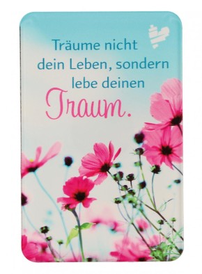 Acrylglas-Magnet Lebe deinen Traum