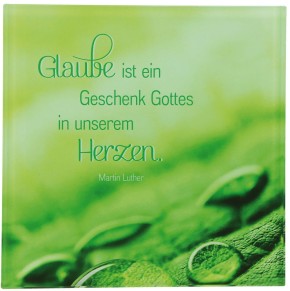 Glasrelief Geschenk Gottes