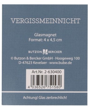 Engel-Glasmagnet - Vergissmeinnicht