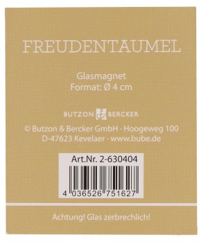 Kreis-Glasmagnet - Freudentaumel