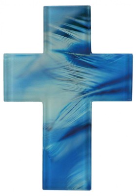 Wandkreuz aus Glas