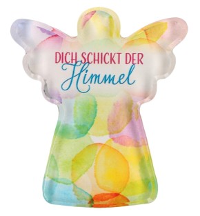 Engel-Glasmagnet - Dich schickt der Himmel