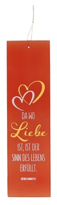Glasrelief zum Aufhängen - Liebe