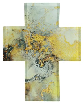Wandkreuz aus Glas