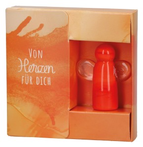 Engelfigur aus Glas - Von Herzen für dich