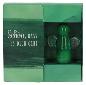 Engelfigur aus Glas - Schön, dass es dich gibt