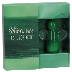 Engelfigur aus Glas - Schön, dass es dich gibt
